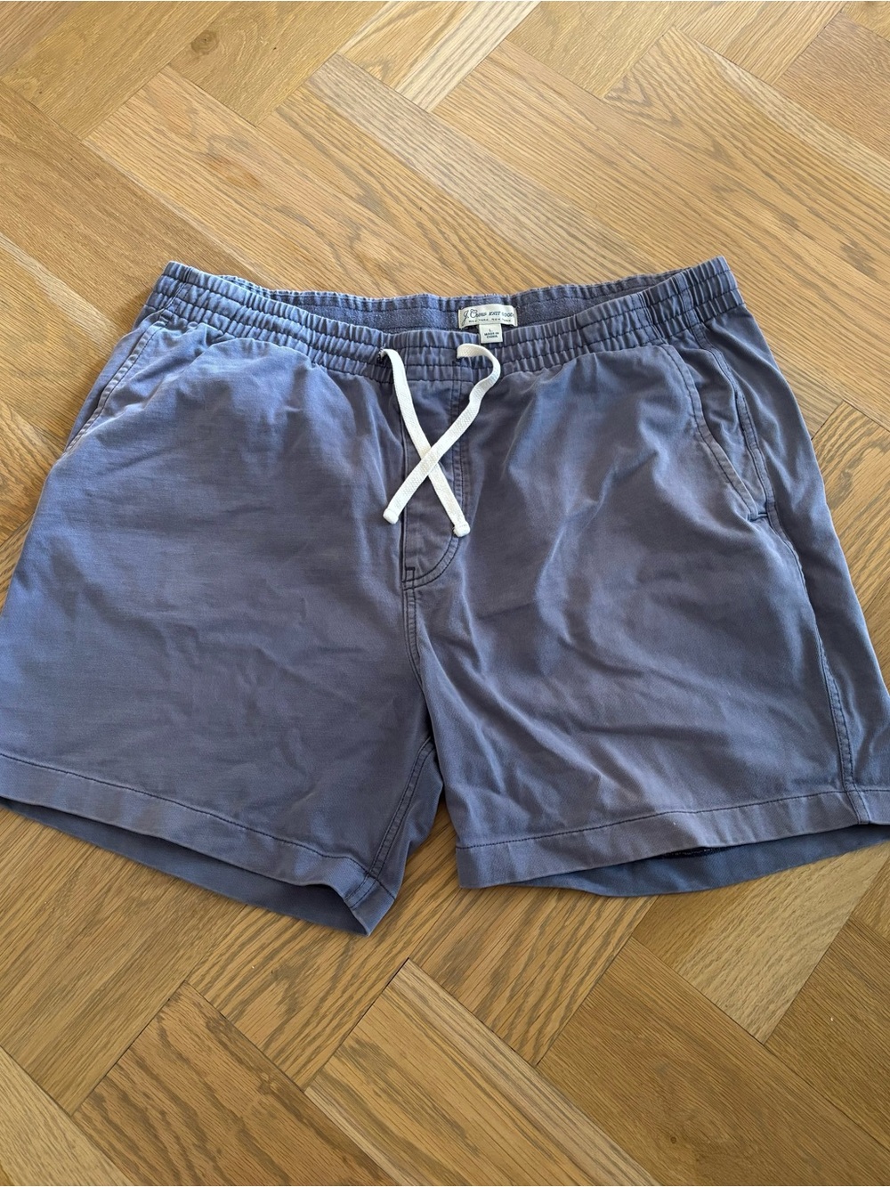 J. Crew Faded Indigo Drawstring Knit Shorts